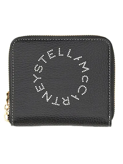 Stella Mccartney Zipped Wallet In Black