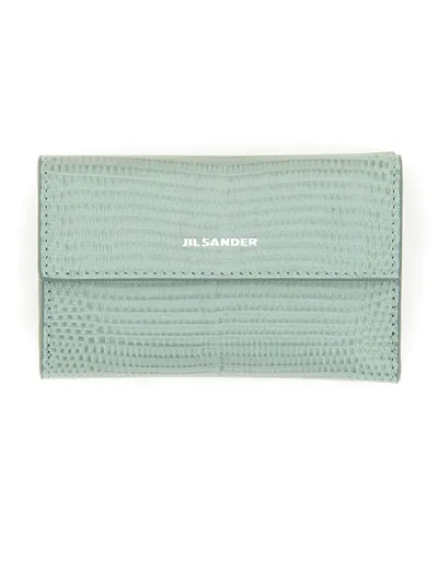 Jil Sander Baby Wallet In Azure