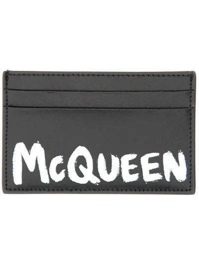 Alexander Mcqueen Card Holder In Black