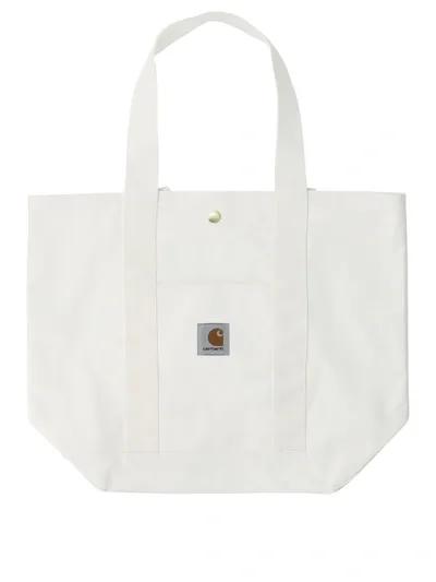 Carhartt Wip Canvas Tote In Beige