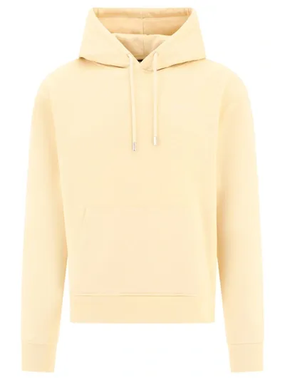 Jacquemus Logo Embroidered Drawstring Hoodie In Beige