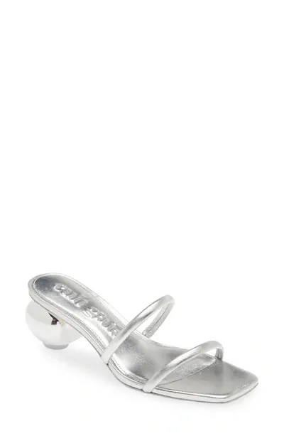 Cult Gaia Leora Sandal In Silver