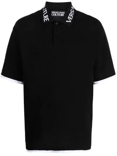 Versace Jeans Couture T-shirts And Polos In Black