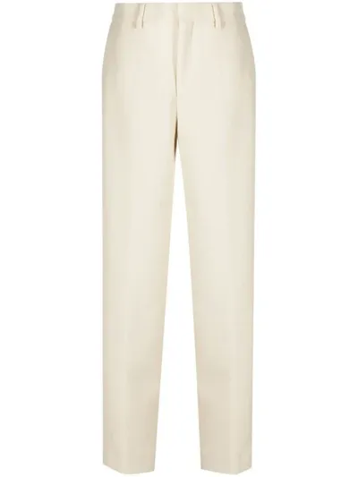 Closed Satin-finish Tailored Trousers In 276 Shetland