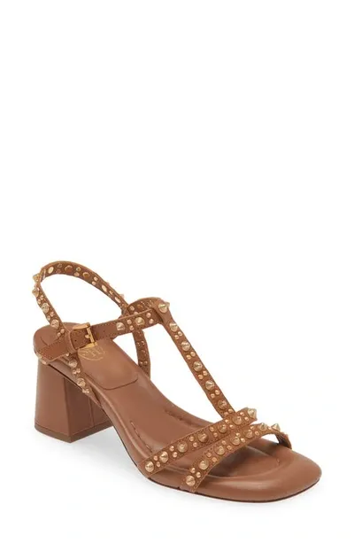 Ash Janice Block Heel Sandal In Beige