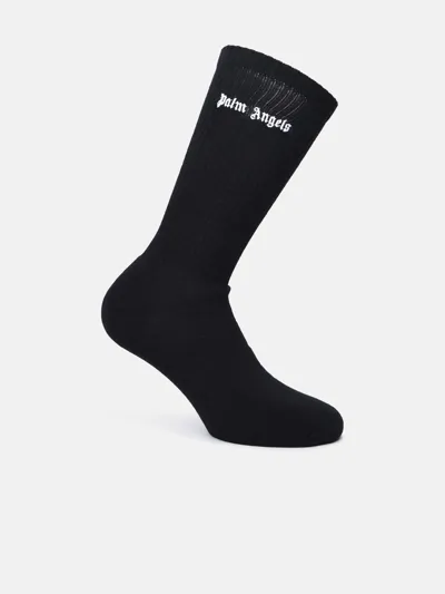 Palm Angels Black Cotton Blend Socks