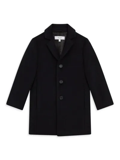 Reiss Kids' Little Boy's & Boy's Gable Wool-blend Overcoat In Navy