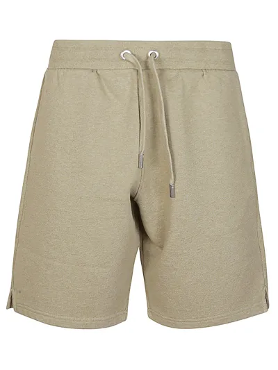 Ami Alexandre Mattiussi Cotton Shorts In Heather Sage/366