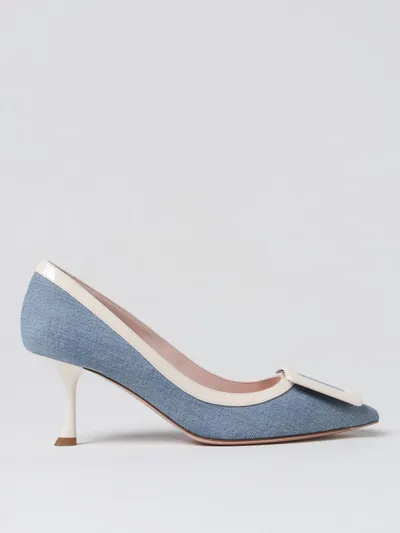 Roger Vivier Pumps  Woman Color Denim