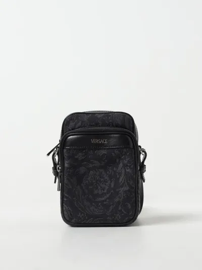 Versace Shoulder Bag  Men Color Black