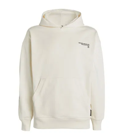 Moose Knuckles Deschamps Hooded Cotton Sweatshirt In White