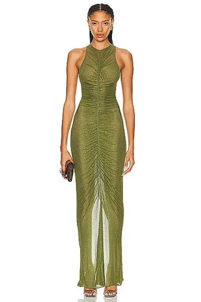 Retroféte Marsann Dress In Military Green