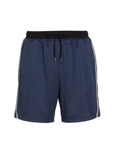 John Elliott Men's Sigma Mesh Athletic Shorts In Navy