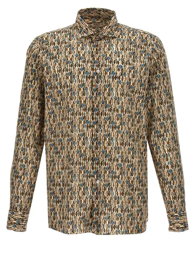 Borriello Napoli Patterned Print Shirt In Multicolor