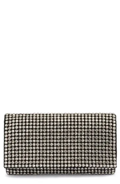 Olga Berg Mariana Crystal Clutch In 黑色