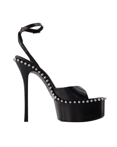 Alexander Wang Nova 145 Sandals -  - Leather _ Black