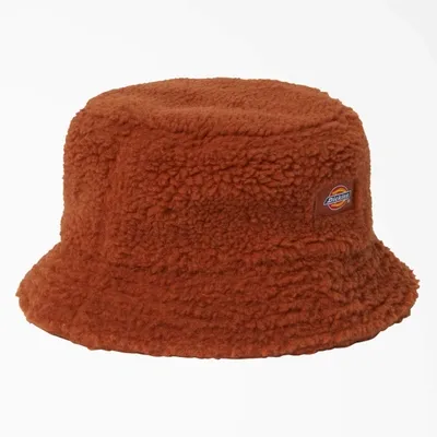 Dickies Red Chute Bucket Hat In Brown