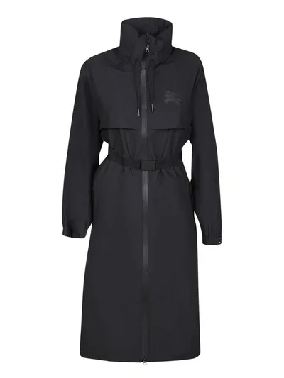 Burberry Coats In Black