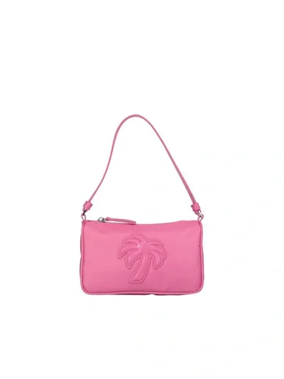 Palm Angels Mini Big Palm Shoulder Bag In Pink