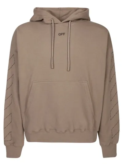 Off-white Sweatshirts In Beige