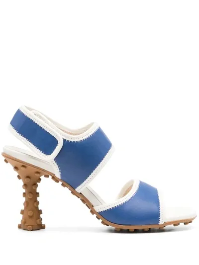 Sunnei 1000 Chiodi 85mm Contrasting-trim Sandals In Blue