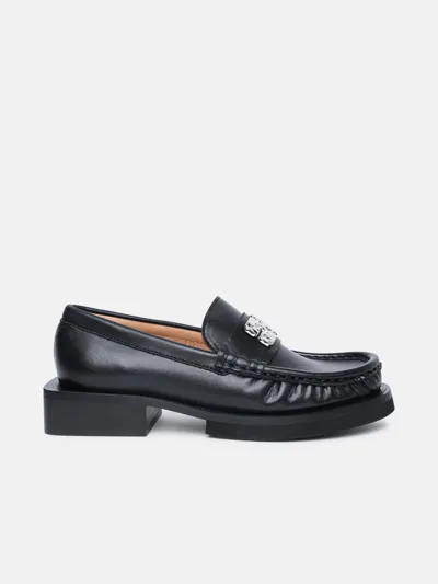 Ganni Black Leather Loafers