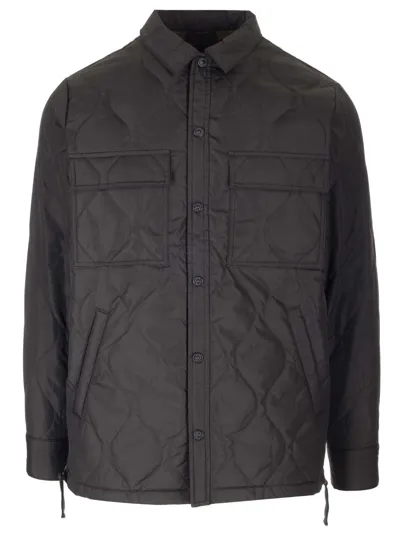 Taion Black Quilted Overshirt