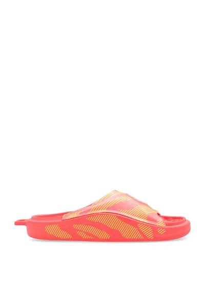 Adidas By Stella Mccartney Asmc Slide Sandals In Orange,fuchsia