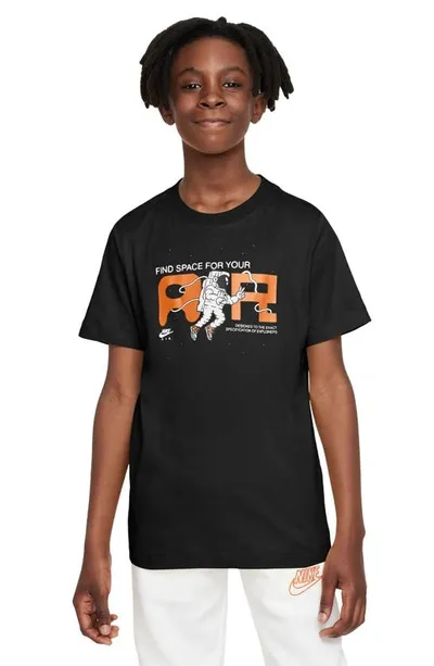 Nike Kids' Air Graphic T-shirt In Black