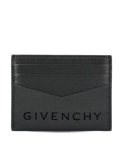 Givenchy 4g Leather Cardholder In Black