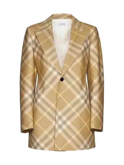 Burberry Checked Tailored Single In Multi