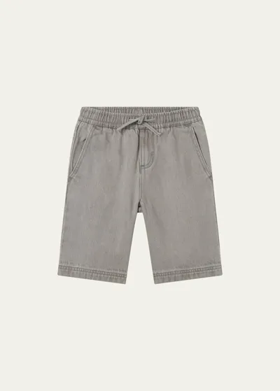 Stella Mccartney Kids' Leichte Denimshorts Mit Bio-baumwolle In Grau