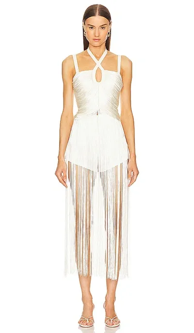 Michael Costello X Revolve Angelica Maxi Top In Ivory