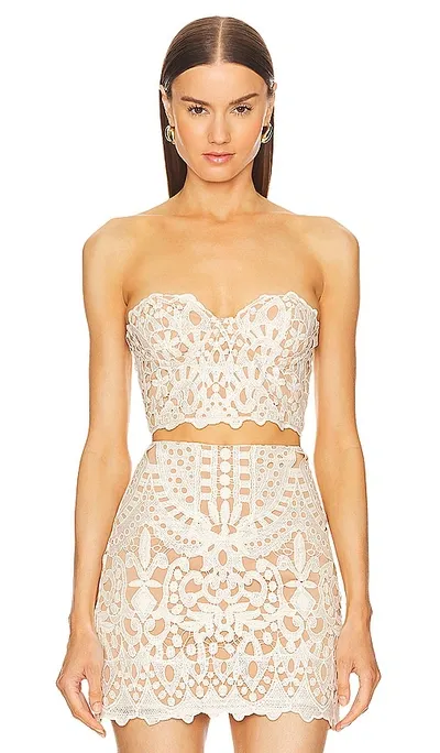 Michael Costello X Revolve Lucille Top In Ivory