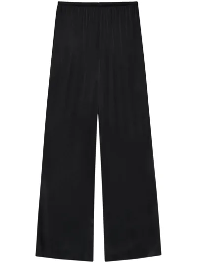 Anine Bing Weite Aden High-waist-hose In Black