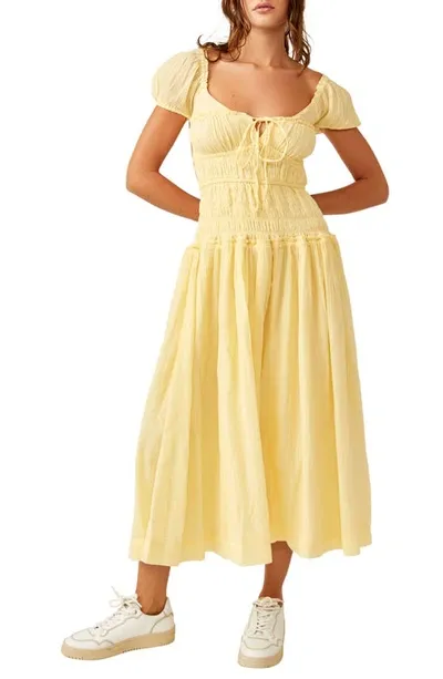 Free People Feeling Bonita Strappy Back Maxi Dress In Pineapple Slice