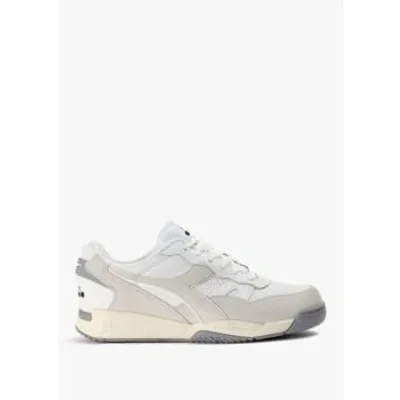 Diadora Winner Sl Trainers In White White In White Fabric