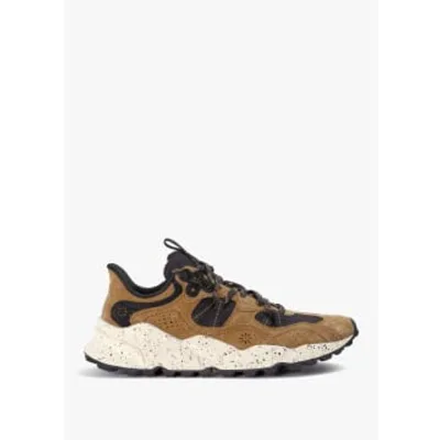 Flower Mountain Mens Tiger Hill Suede/nylon Mesh Trainers In Brown In Brown Suede