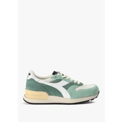 Diadora Conquest C Sw Heritage Sneaker In Eucalyptus Green In Green Fabric