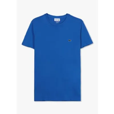 Lacoste Mens Pima Cotton T-shirt In Blue In Blue Fabric