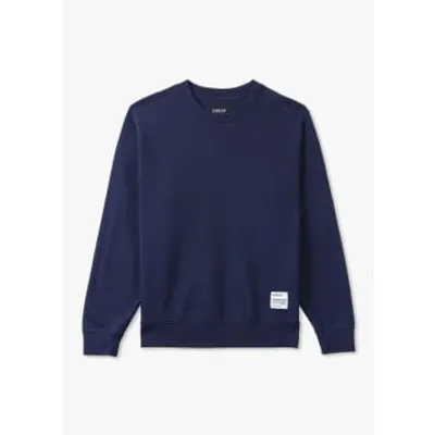 Replay Mens Crewneck Sweatshirt In Navy In Blue Fabric