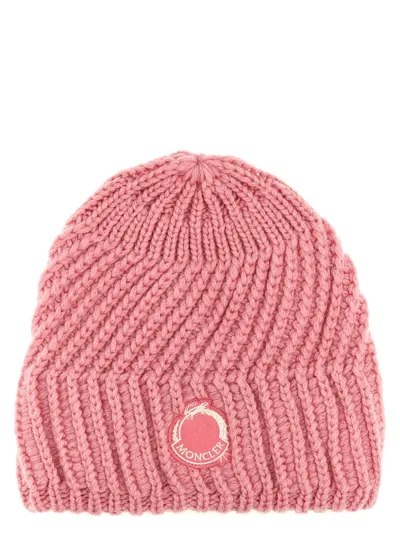 Moncler Anno Del Drago Beanie In Pink