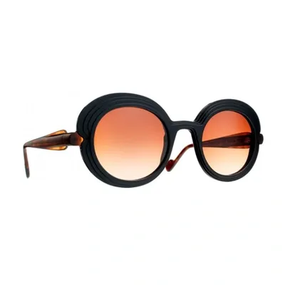 Caroline Abram Kitty Sunglasses In 265 Black/ Brown