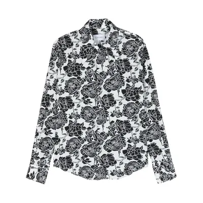 Canaku Floral-print Shirt In Black  