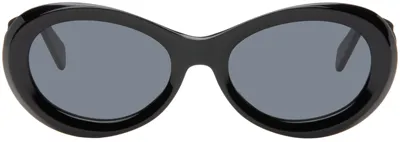 Totême The Ovals Acetate Sunglasses In Black