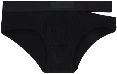 Lgn Louis Gabriel Nouchi Black Cutout Boxers In Black 001