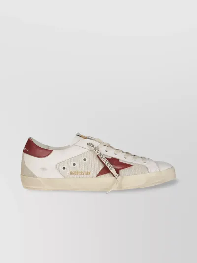 Golden Goose Superstar Distressed Leather And Suede Sneakers In 82390