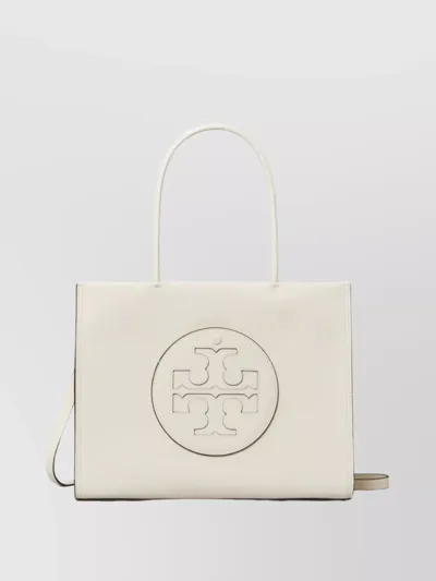 Tory Burch Ella Bio Small Tote In Warm White