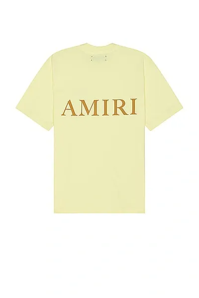 Amiri Ma Logo Tee In French Vanilla