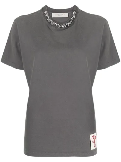 Golden Goose Golden T-shirt In Gray